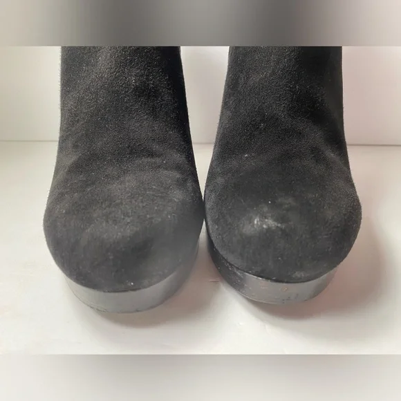 Balenciaga suede ankle boots heels black 40